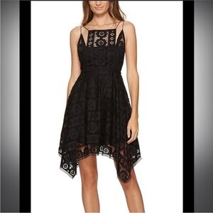 Free People Just like Honey black lace dress size 0 fairy princess goth scene